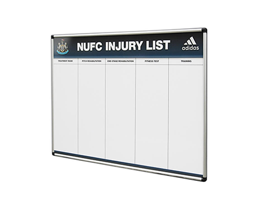 Custom Printed Whiteboard Newcastle United