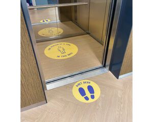 vloerstickers-lift