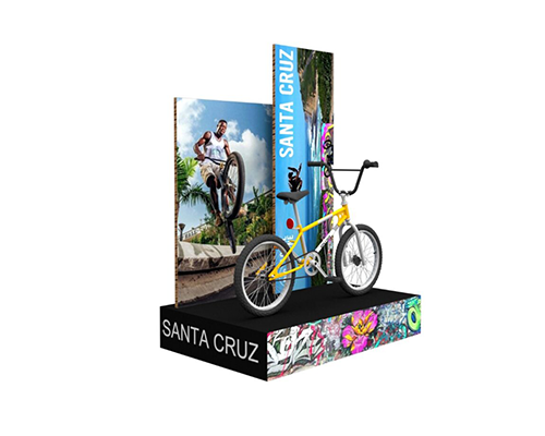 Maatwerk kartonnen stand fietsen
