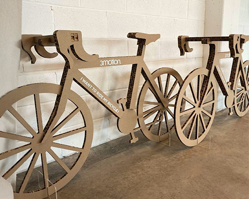 Maatwerk kartonnen fiets en sport industrie