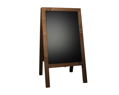 Houten stoepbord omlijst​